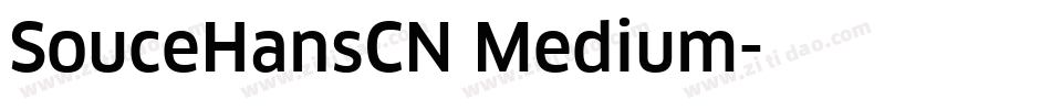 SouceHansCN Medium字体转换